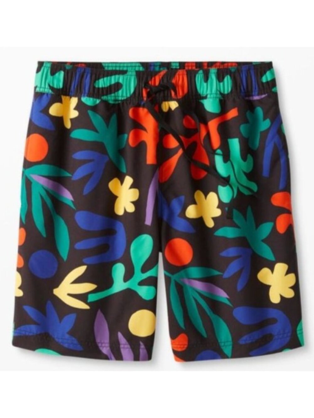 Hanna Andersson Boys' Tropical Rainforest On Black Swim Trunks Size Medium - Picture 2 of 11